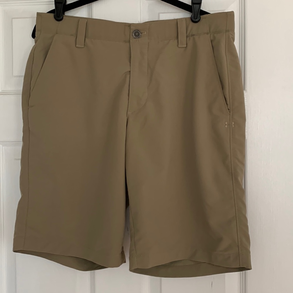Under Armour Tan Golf Shorts